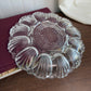 Vintage Clear Glass Deviled Egg Oyster Plate Platter