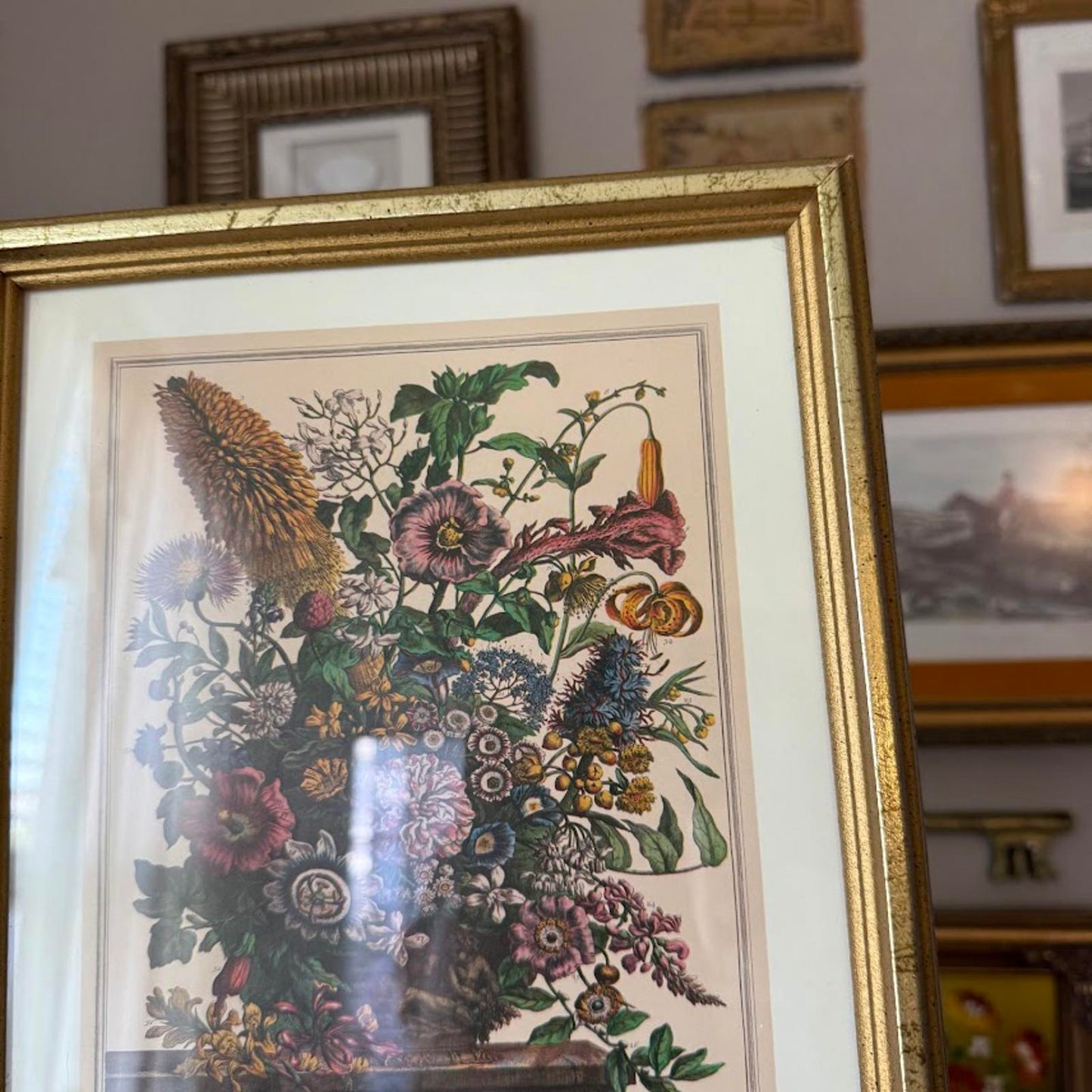 Vintage Floral Framed Print