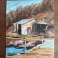 Lake and Workshop Painting signed