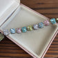 Vintage Faux Rhinestone pastel Bracelet