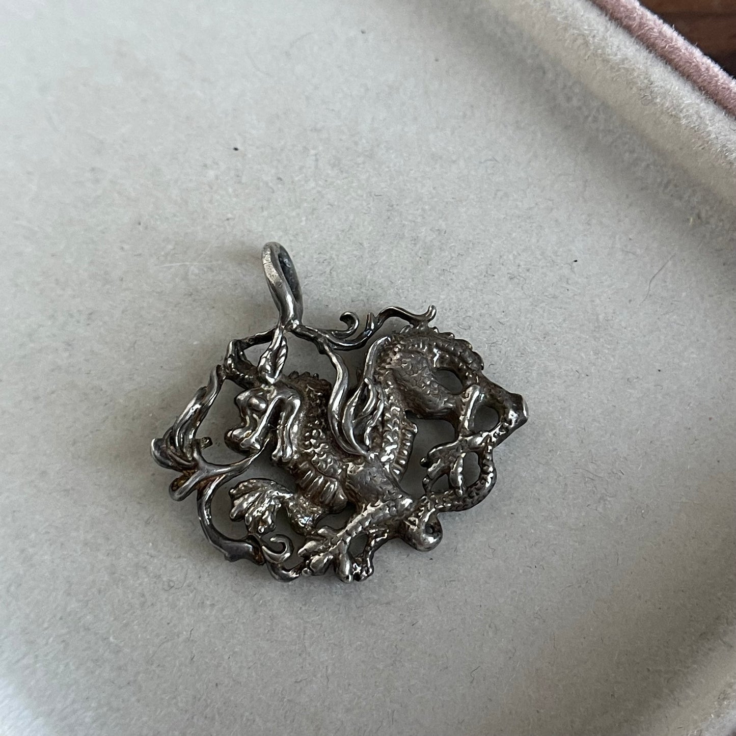 Sterling Silver Dragon Pendant