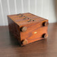 Vintage 4 drawer chest wood jewelry box