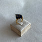 Gold tone 925 Sapphire color ring Size 8