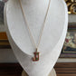 Vintage cloisonné Initial J Necklace