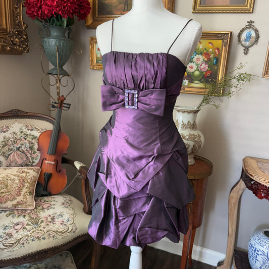 Vintage Purple Mini Dress