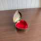 Silver tone Heart Shaped Trinket Box