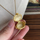 Vintage Gold tone Basket Necklace