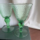 Green Goblets set of 2