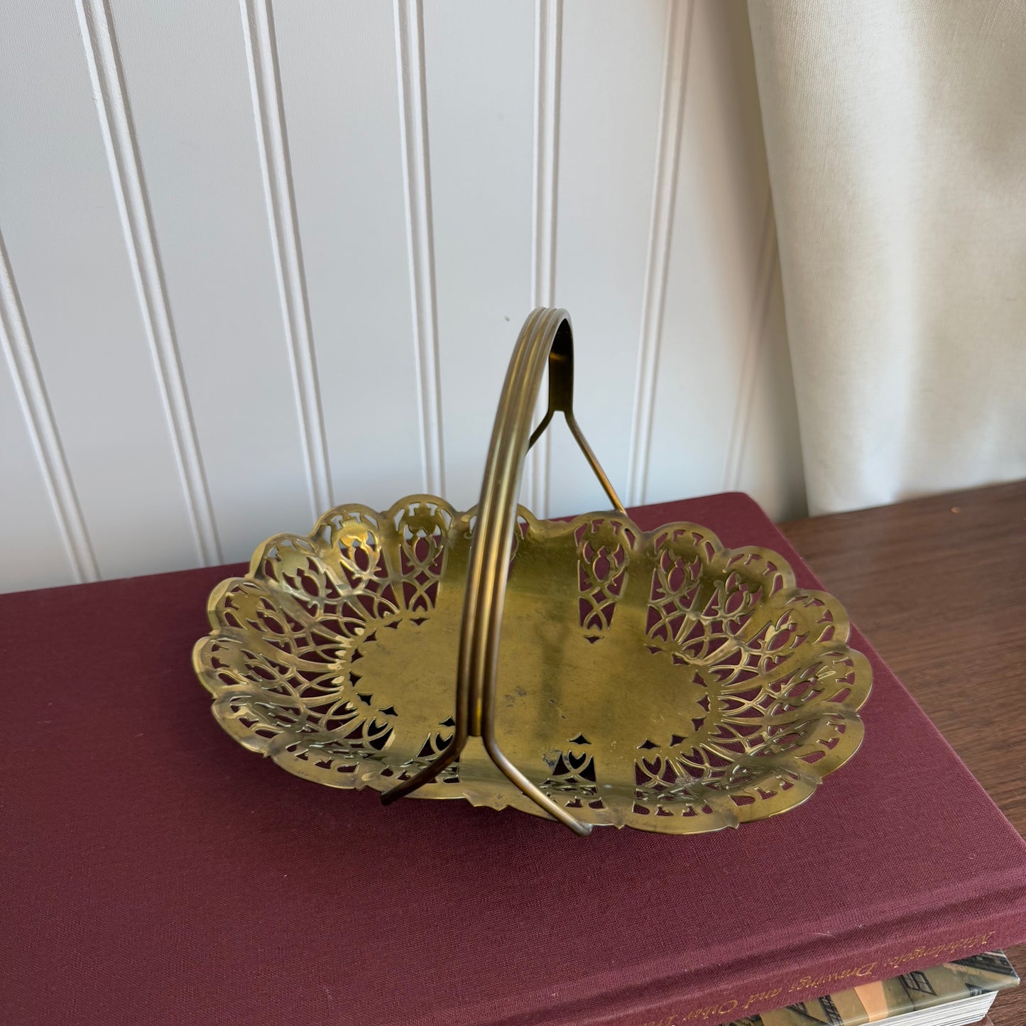 Vintage Metal brass basket