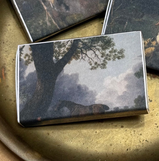 Vintage Style Animal Painting Print Matches