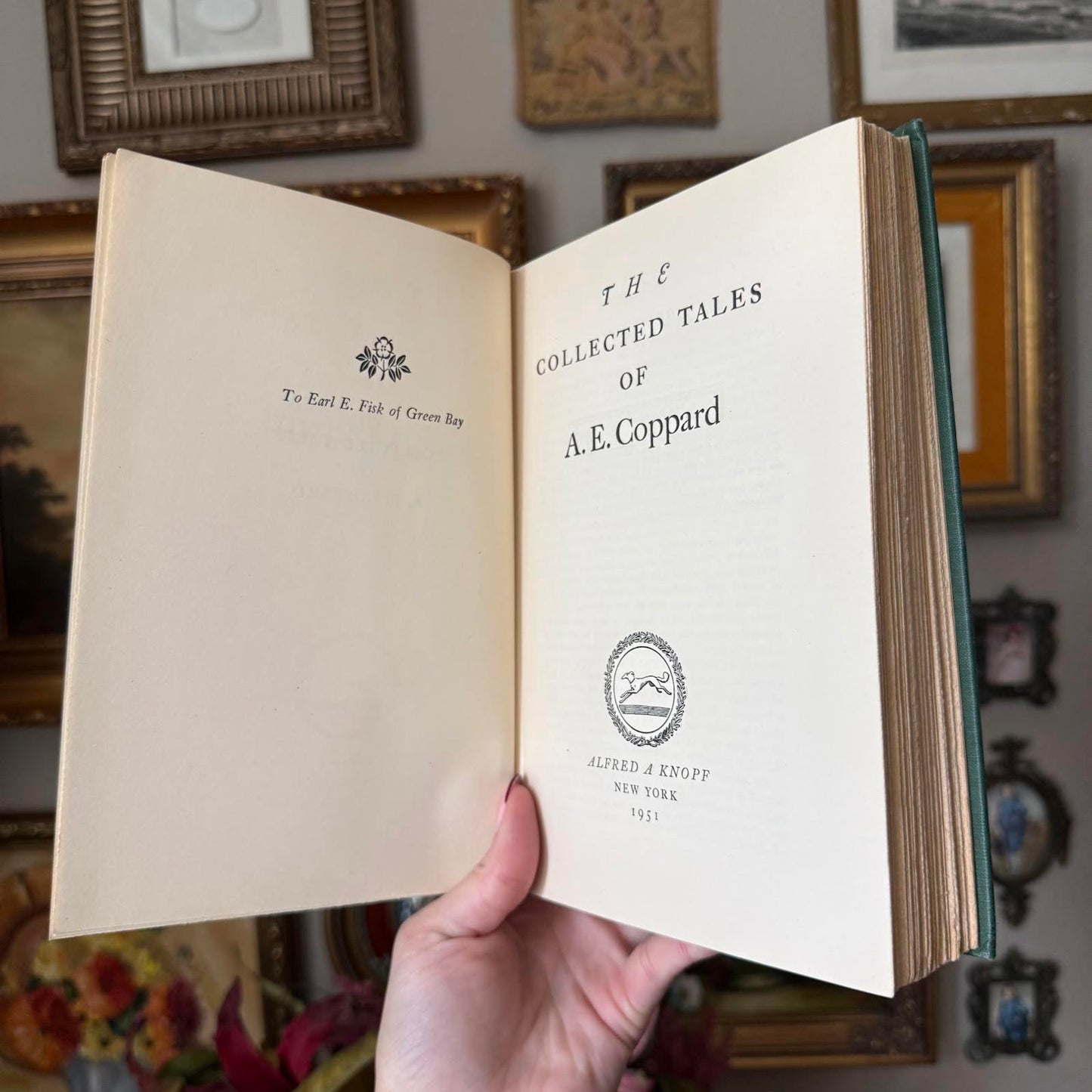 Vintage The Collected Tales Of A. E Coppard 1951 Hardcover book