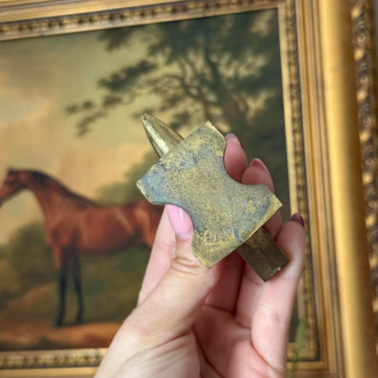 Vintage Solid Brass Mini Horn Anvil