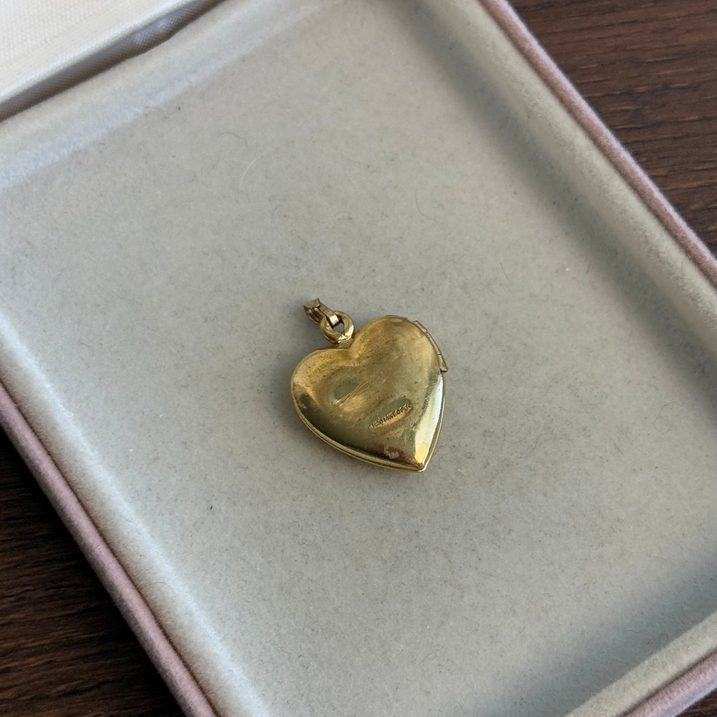 Vintage Gold Tone I Love You Locket