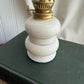 Vintage white and blue Oil Lamp