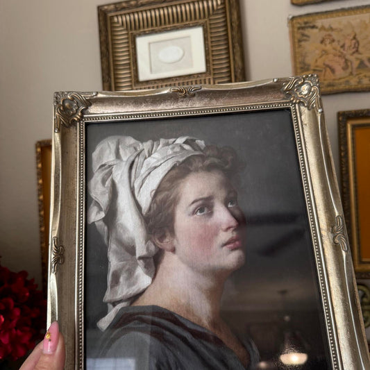 Vintage Portrait of a Woman in Frame