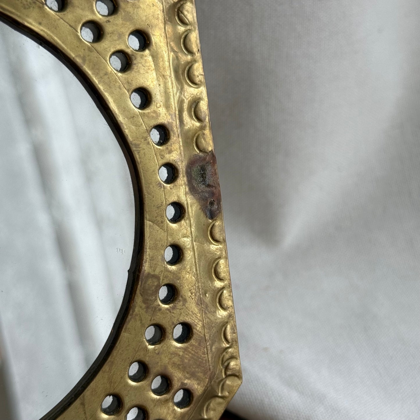 Brass gold mirror