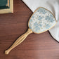 Vintage Floral Light Blue & Gold Vanity Mirror