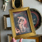 Vintage Style woman Venus and Cupid cherub landscape painting art PRINT gallery wall