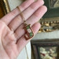 Vintage cloisonné Initial J Necklace