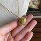 Vintage Gold tone Basket Necklace