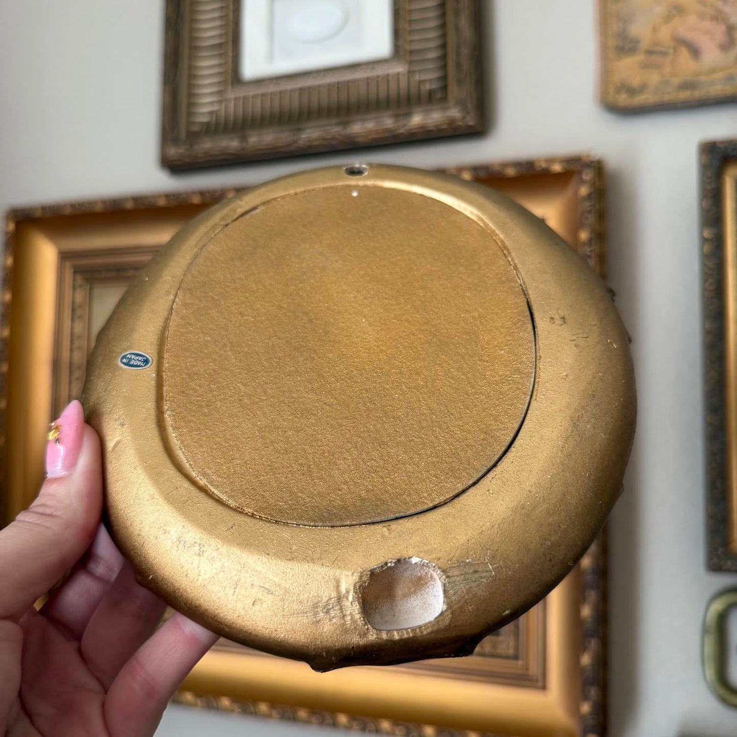 Vintage Gold Cherub Wall Plaques