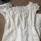 1960s style Vintage wedding Cream lace dress