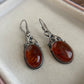 Sterling Amber baltic earrings