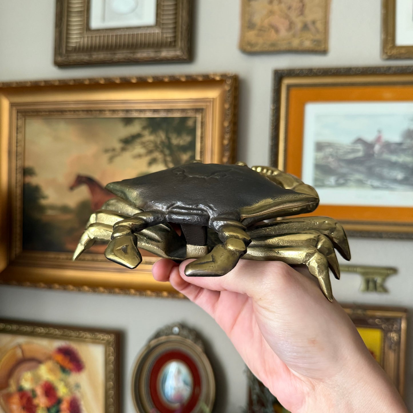 Vintage Brass Crab Door knocker 1998