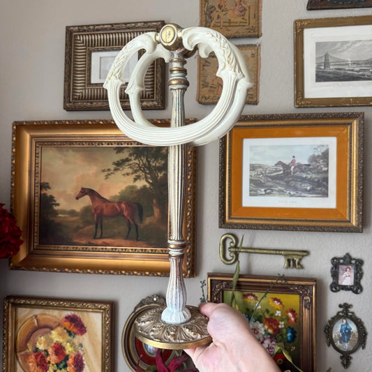 Vintage Double-Ring Towel Holder