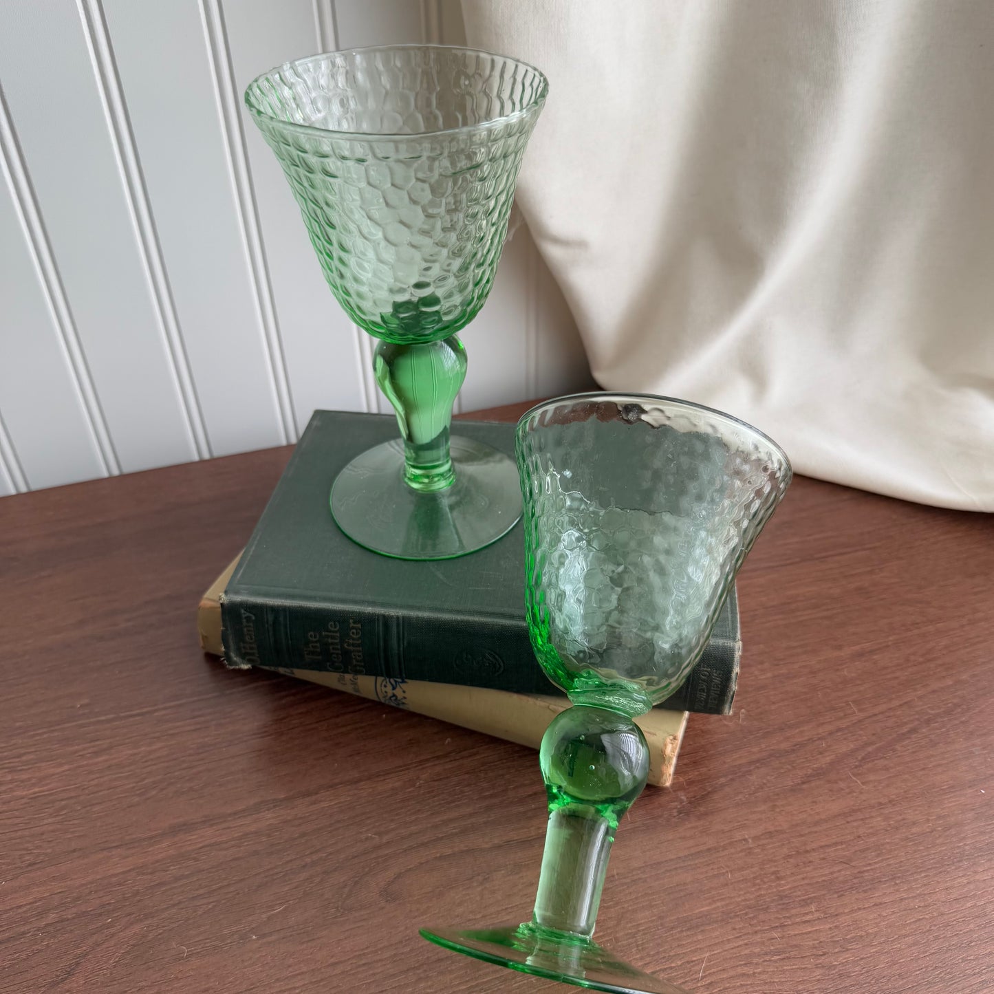 Green Goblets set of 2