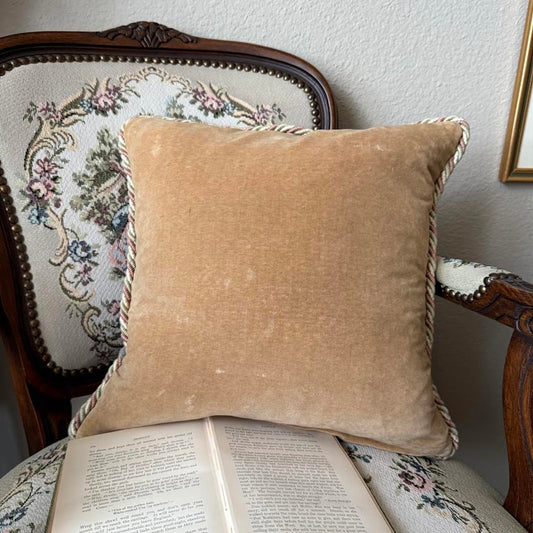 Vintage Floral Needlepoint Pillow