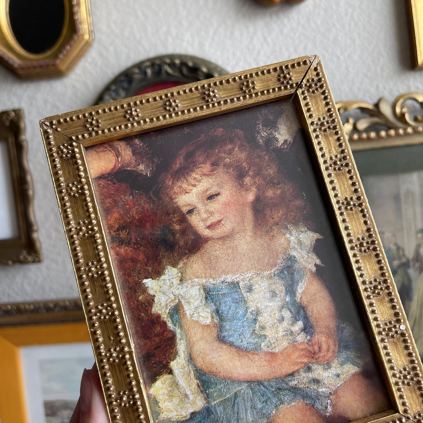 Vintage Little Girl Print Framed