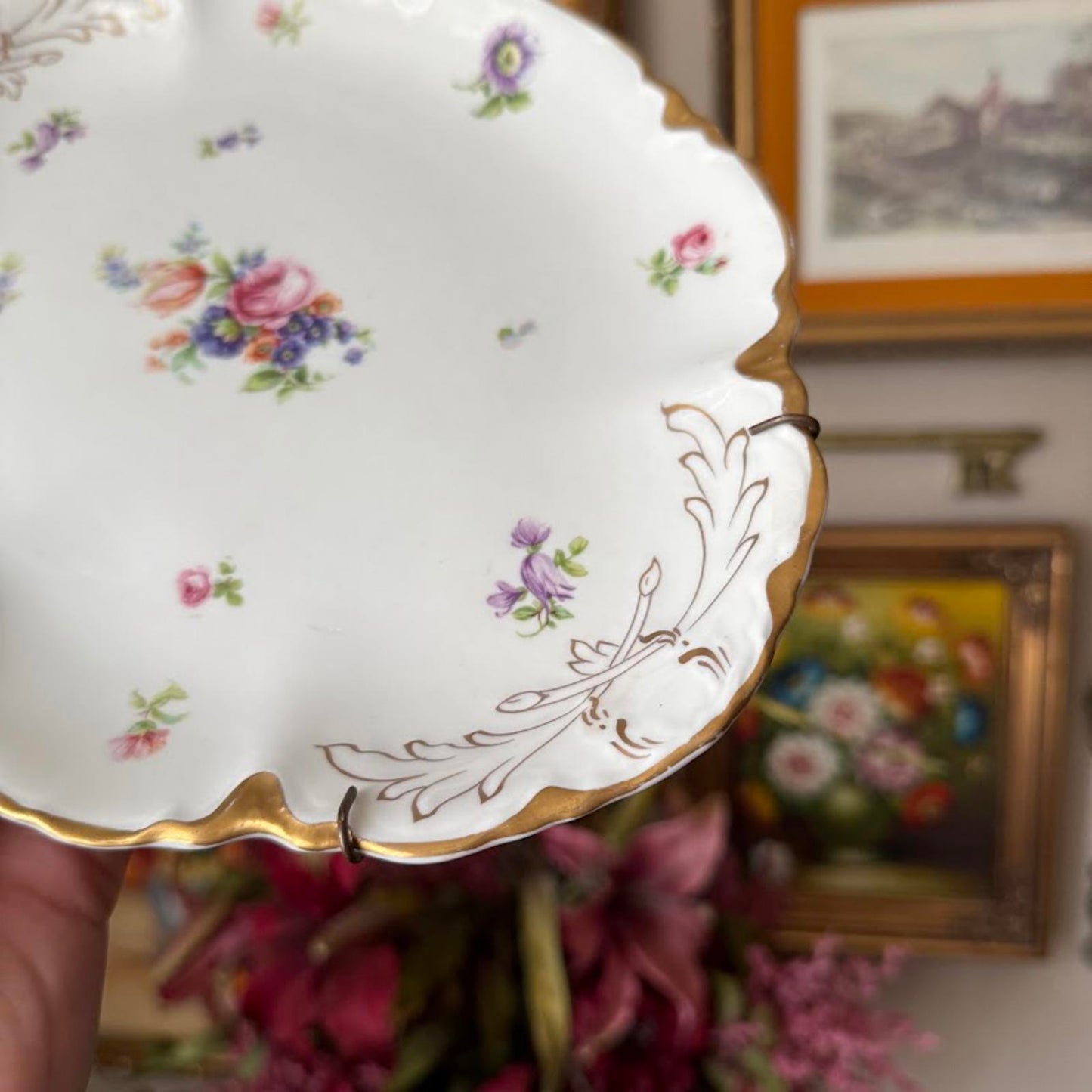 Vintage Warwick Floral Tray Platter