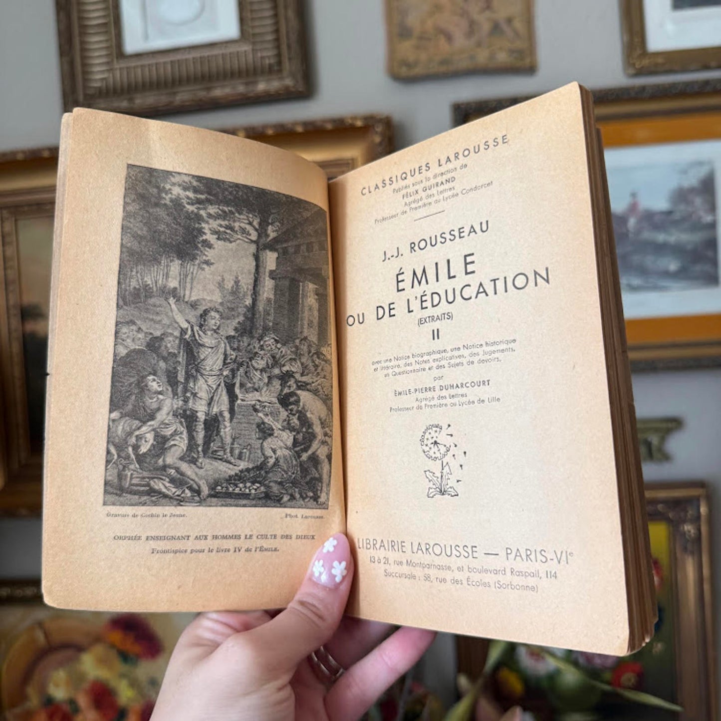 Vintage JJ Rousseau Book