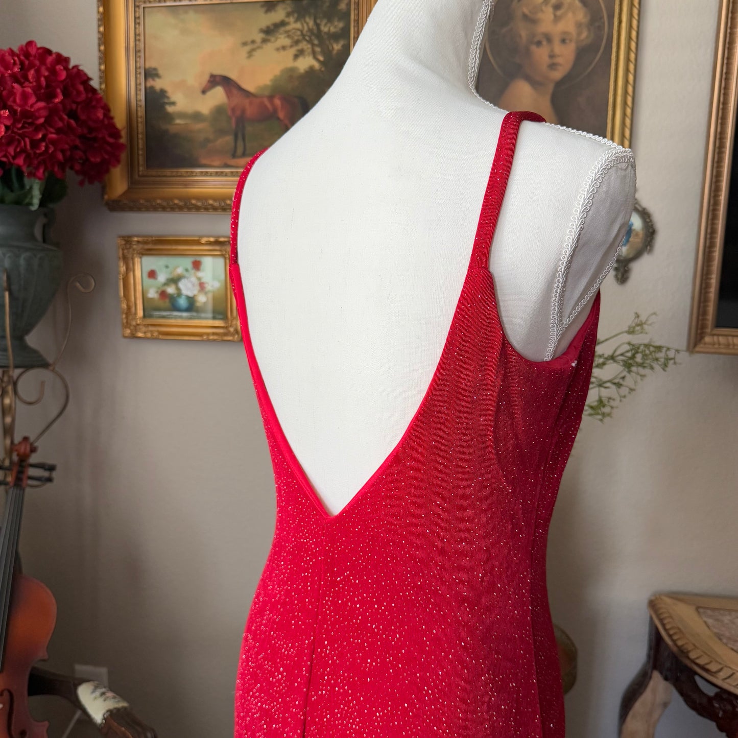 Vintage Red Sparky Dress