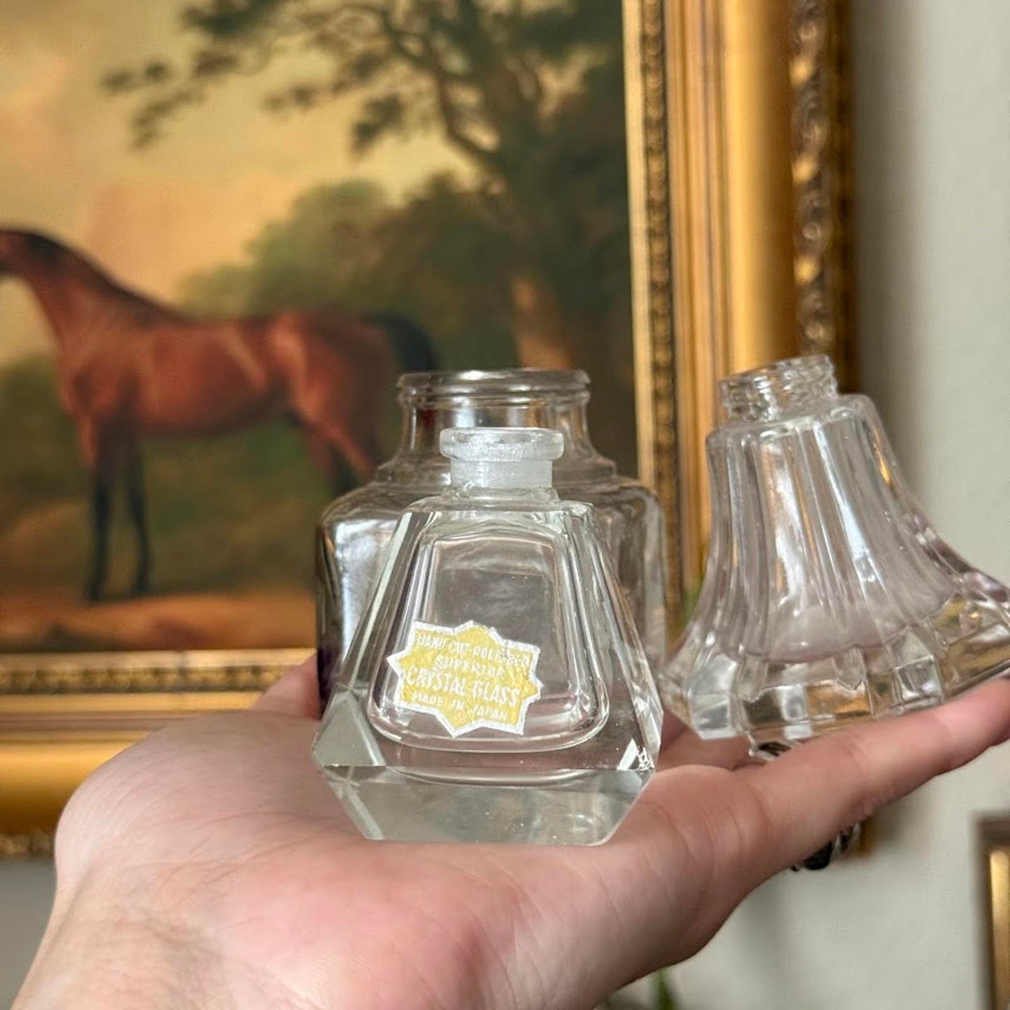 Vintage Glass Ink Wells