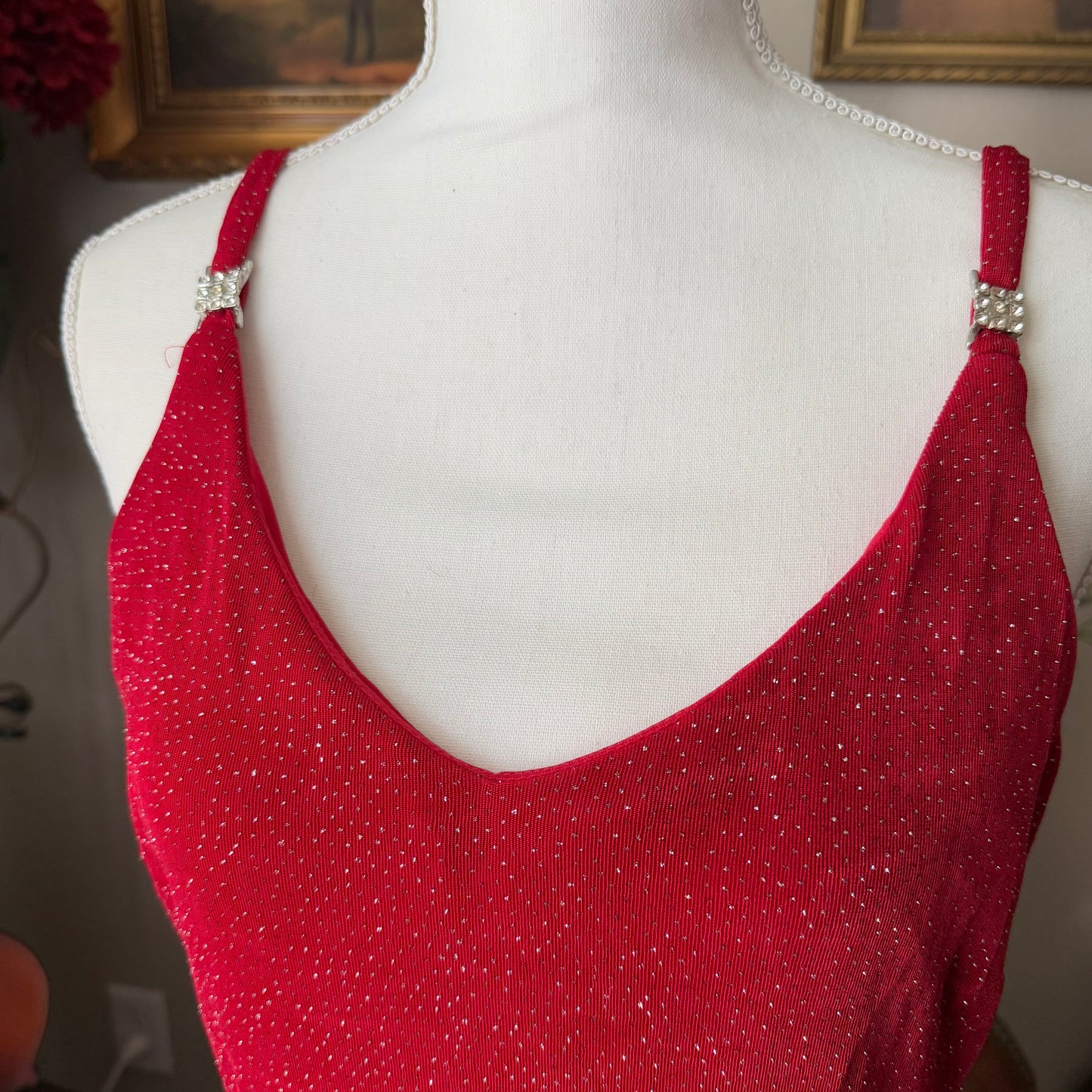 Vintage Red Sparky Dress