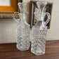 Vintage Clear Glass Cruet set