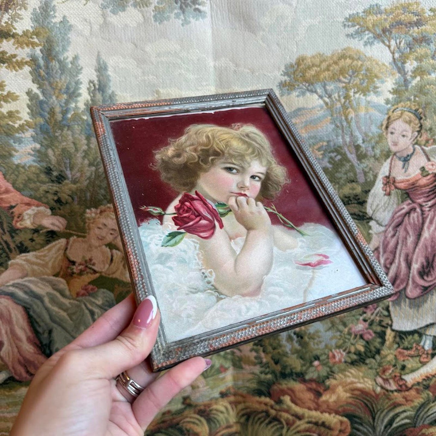 Vintage Antique Victorian Child Portrait Print