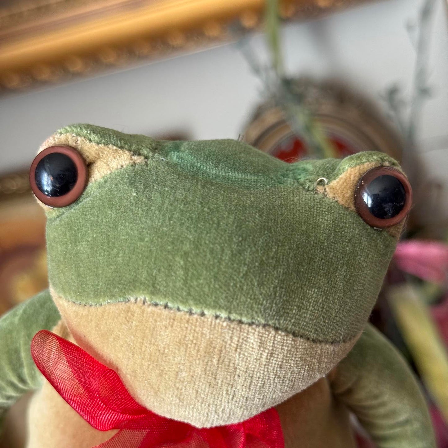 Vintage Prince Charming Frog Plush