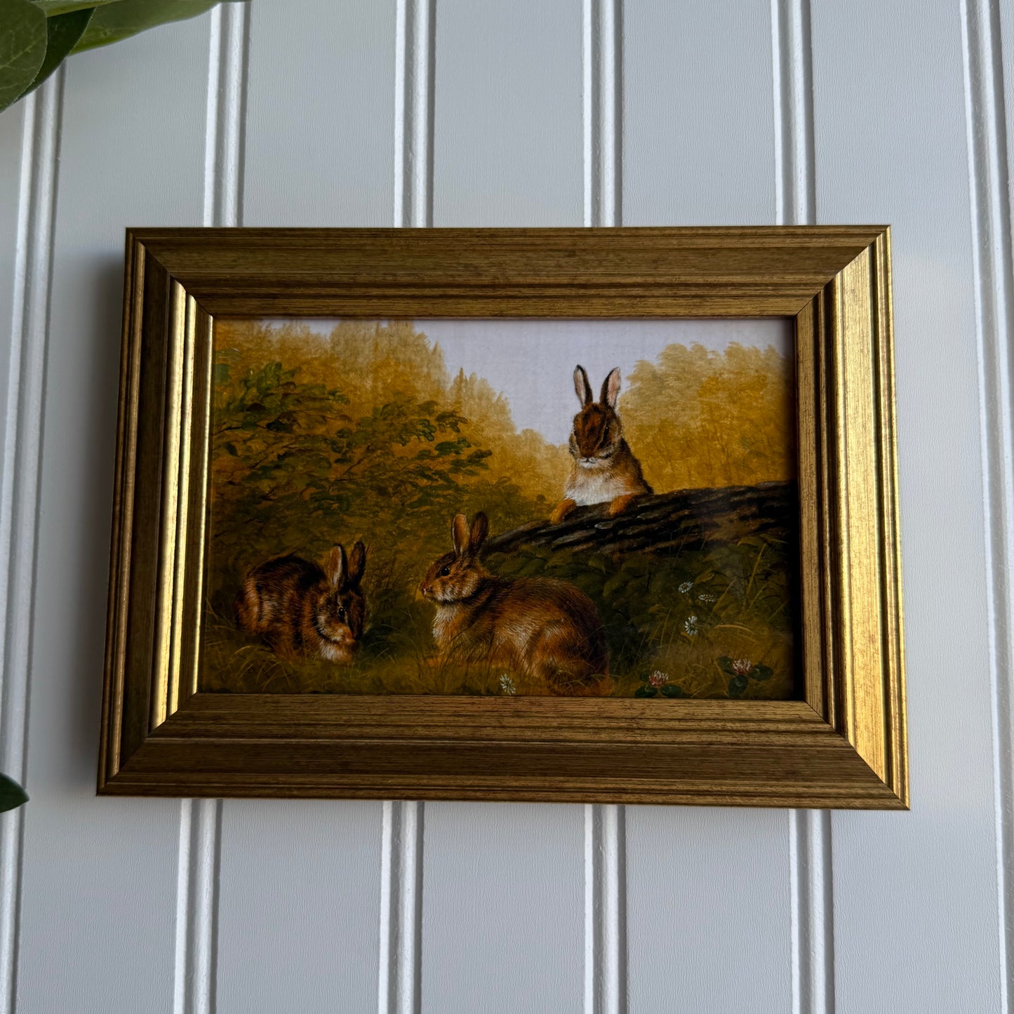 Vintage Style Bunnies Art Print gallery wall