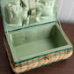 Vintage wicker sewing basket