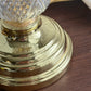 Small Brass and Glass Lamp with Shade