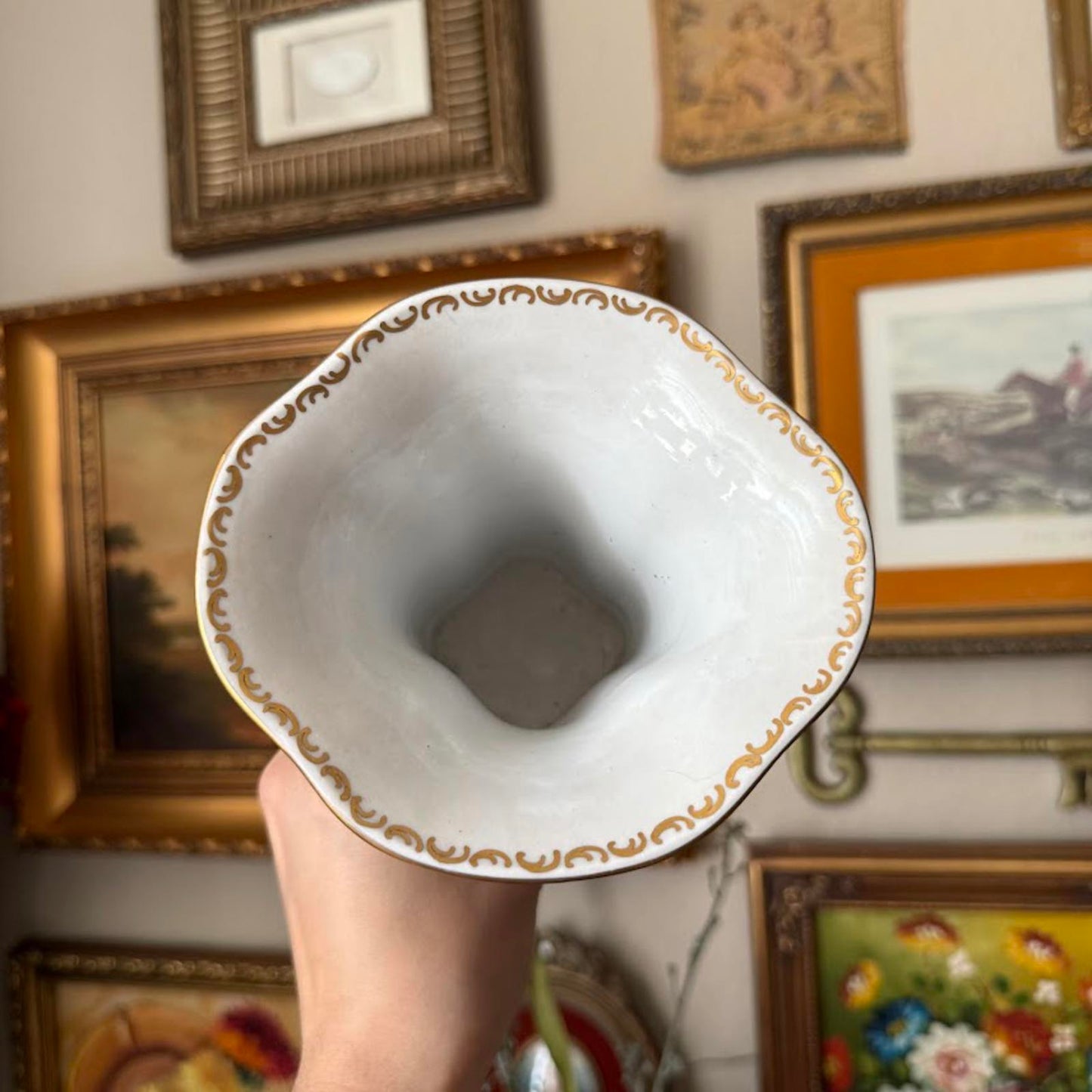 Vintage Vase with Couple