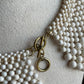 Vintage Bib collar Faux Pearl Necklace