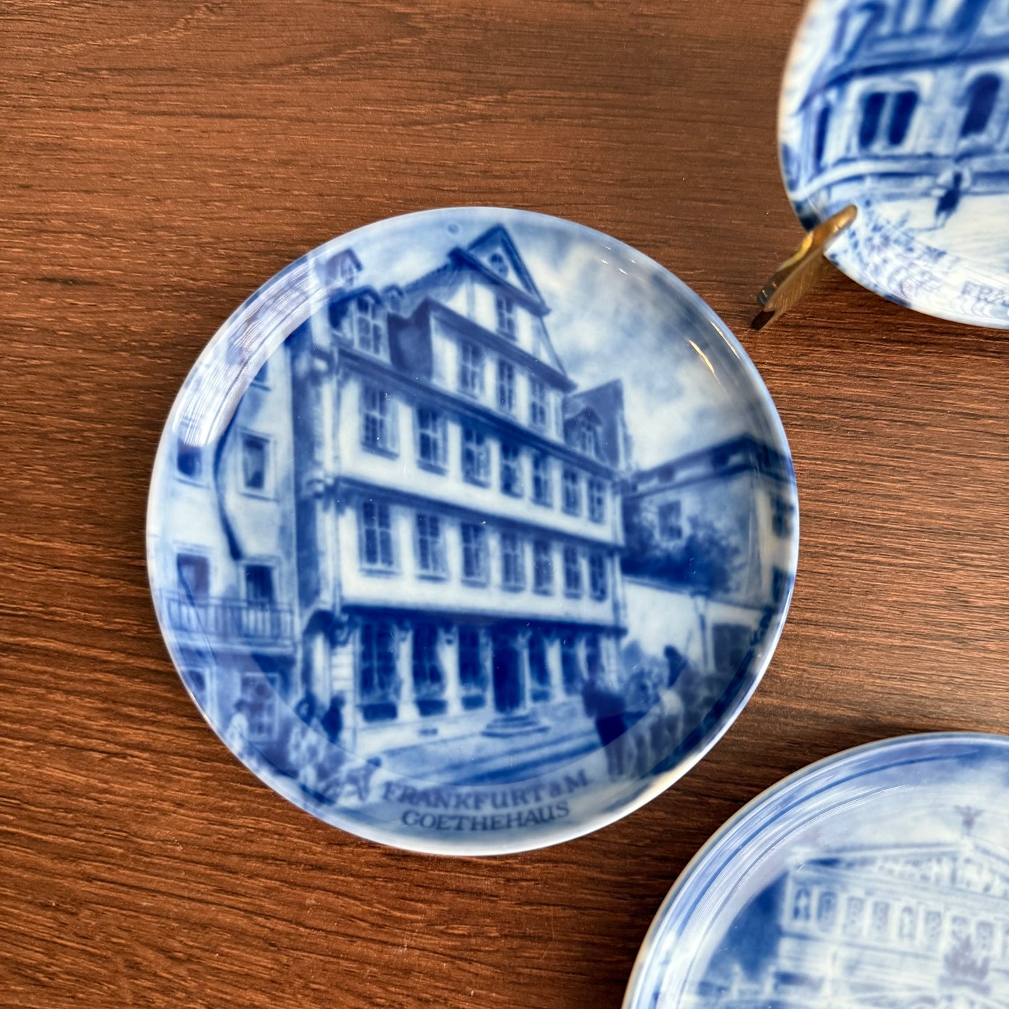 Furstenberg Mini Plate W Germany Cobalt Blue and White set of 4