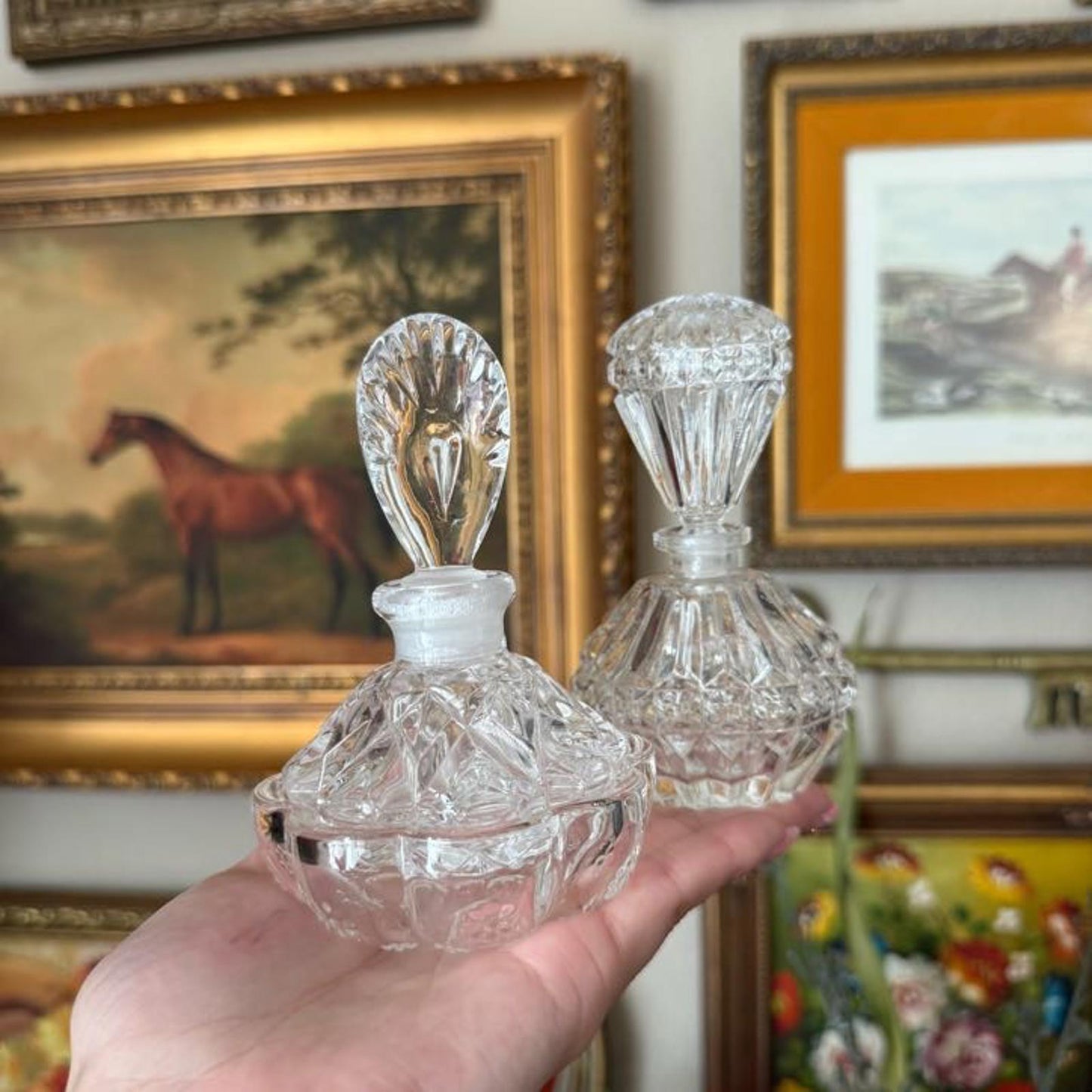 Vintage Glass Perfume Bottles