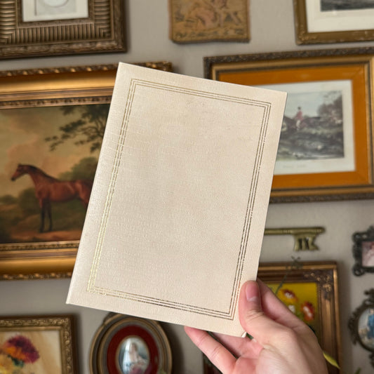 Vintage cream photo album