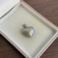 Vintage 925 Sterling Silver Etched Heart Locket pendant