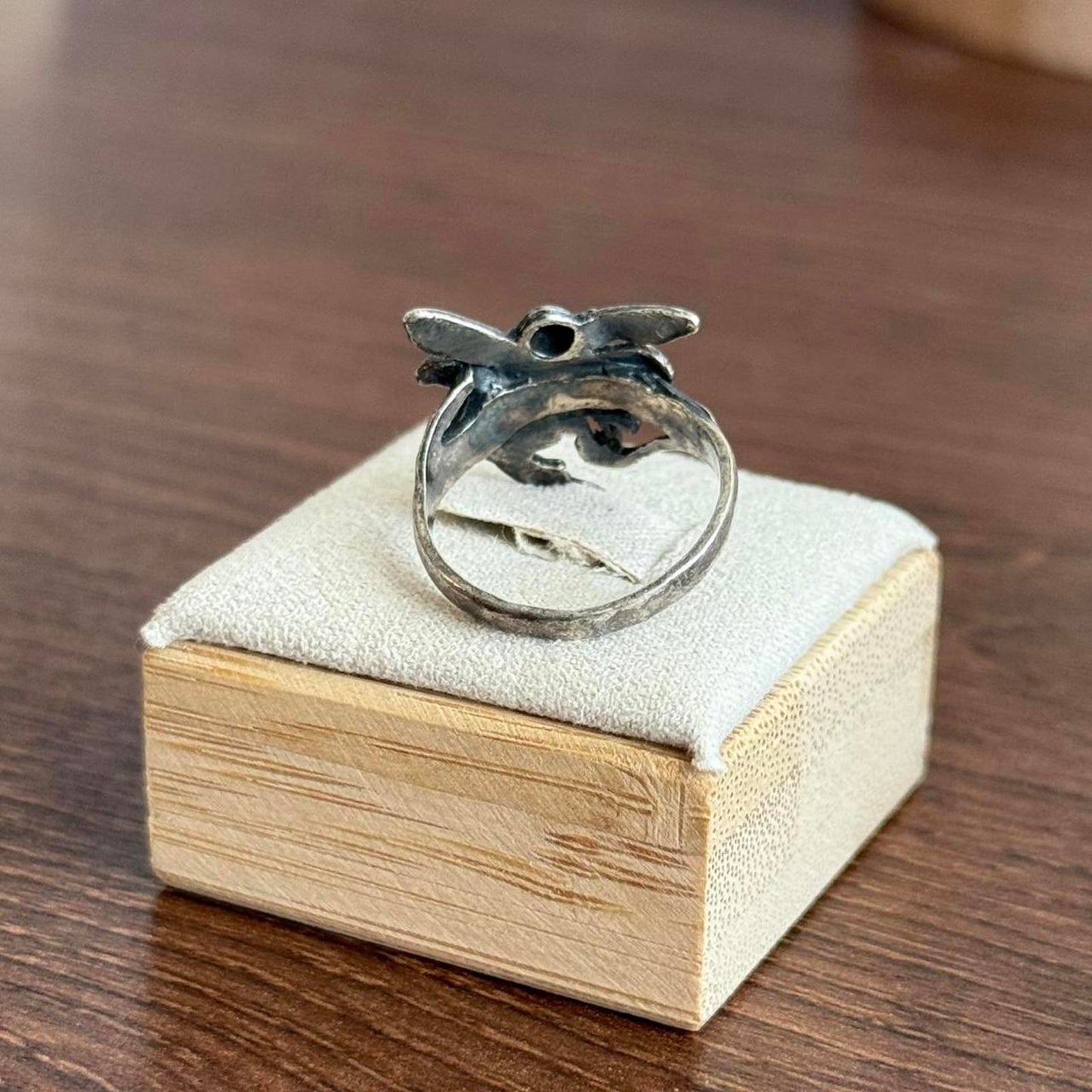 Silver fairy ring with a touch of whimsy